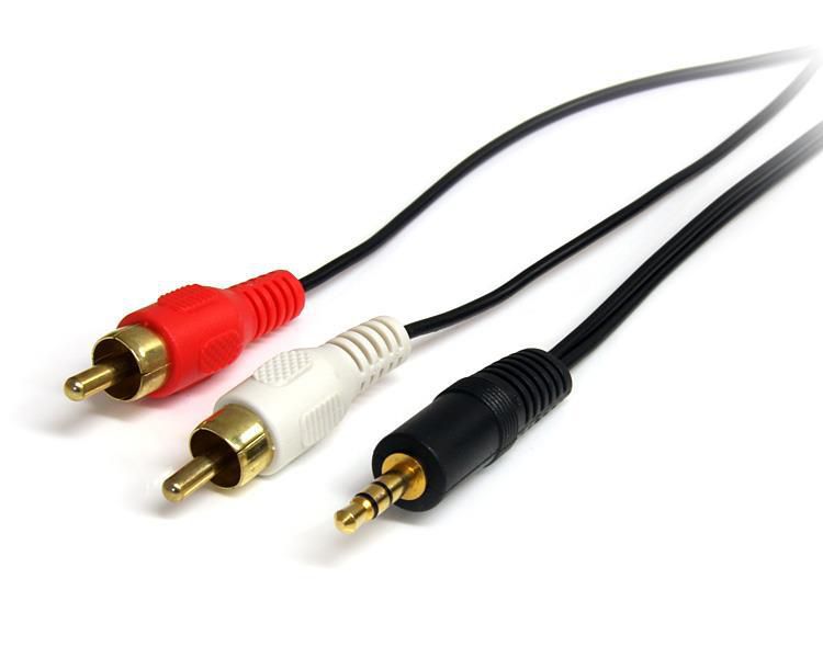 STARTECH.COM 90cm 3,5mm Klinke auf Cinch Audiokabel - St/St - Klinken/RCA Kabel