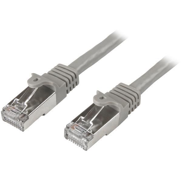 STARTECH.COM Cat6 geschirmtes (SFTP) Netzwerkkabel 2m - Snagless Gigabit Patchkabel - Grau