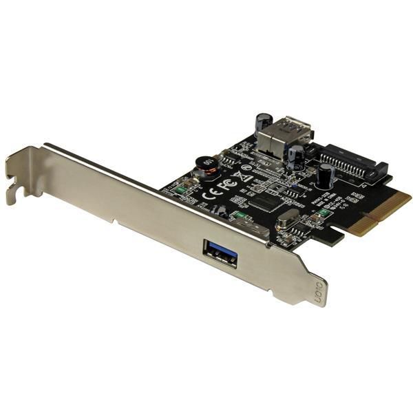 STARTECH.COM 2 Port USB 3.1 (10Gbit/s) PCIe Karte - USB-A, 1x Extern, 1x Intern