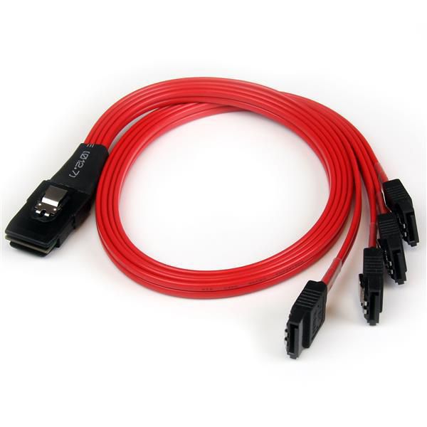 STARTECH.COM SFF-8087 auf 4x SATA Kabel 50 cm - Internes Mini SAS auf Serial-ATA Reverse Multilane K