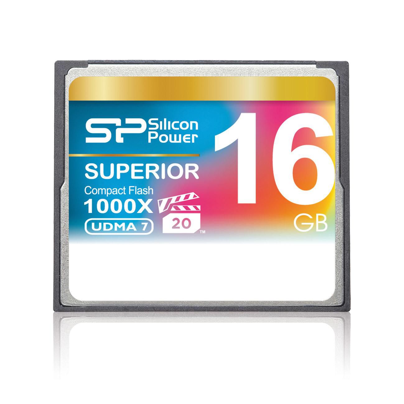 Silicon-Power SP016GBCFC1K0V10 Compact Flash Card 16GB 