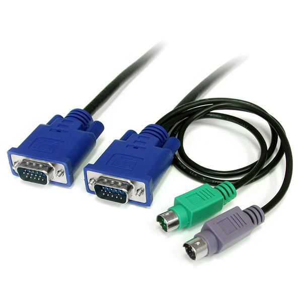 STARTECH.COM 1,8m 3-in-1 PS/2 VGA KVM Kabel - Kabelsatz für KVM Switch / Umschalter