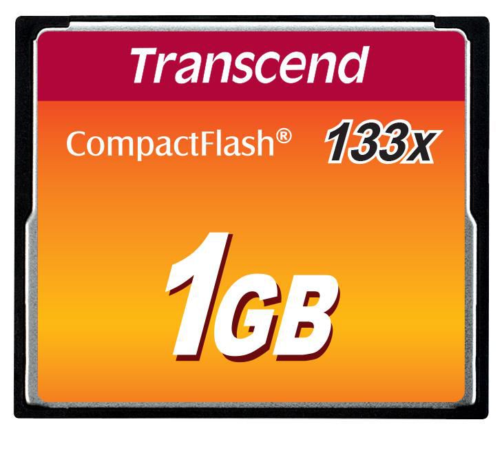 TRANSCEND 1GB CFKarte 133x CompactFlash mit MLC Chips