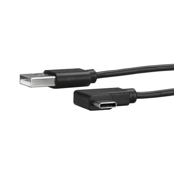 STARTECH.COM USB-A auf USB-C Kabel - rechts gewinkelt - St/St - 1m - USB 2.0 Kabel - USB Typ-C - USB