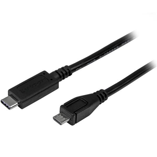 STARTECH.COM USB 2.0 C auf Micro-B Kabel - 1m - USB-C zu Micro B Anschlusskabel