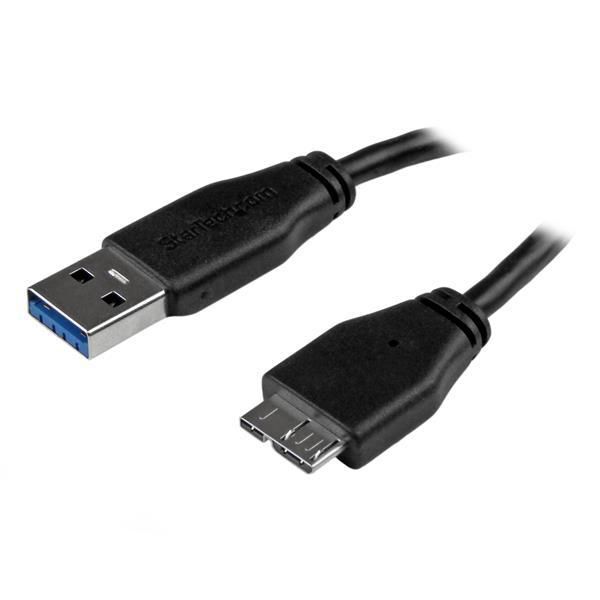STARTECH.COM 15cm schlankes SuperSpeed USB 3.0 A auf Micro B Kabel - St/St - USB 3.0 Anschlusskabel