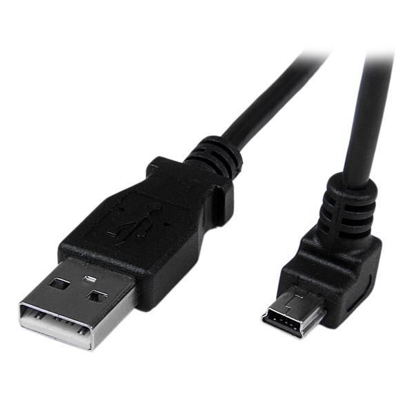 STARTECH.COM 2m USB auf Mini USB Anschlusskabel abgewinkelt - USB A zu Mini B Kabel - 1 x USB A (St)
