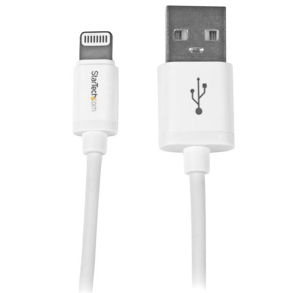 STARTECH.COM 1m Apple 8 Pin Lightning Connector auf USB Kabel - Weiss - USB Kabel für iPhone / iPod