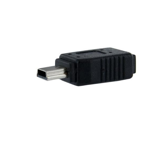 STARTECH.COM Micro USB auf Mini USB 2.0 Adapter - Bu/St - Schwarz
