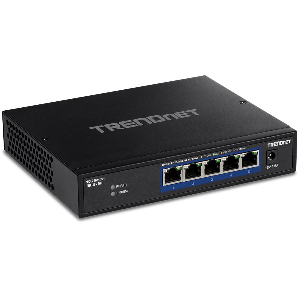TRENDnet TEG-S750 W126278262 5-Port 10G Switch 