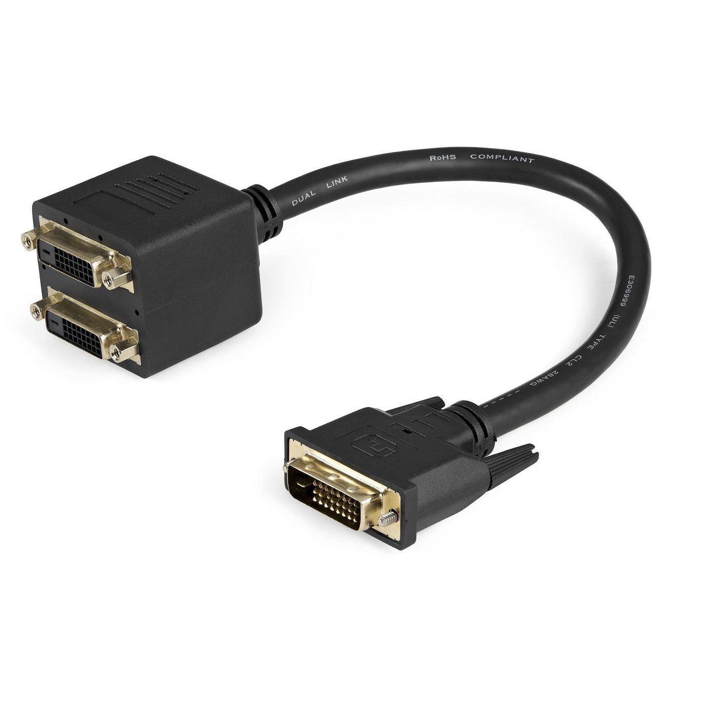STARTECH.COM DVI-D auf 2x DVI-D 30cm Splitter Kabel - Dual Link DVI25 Y-Kabel - Stecker/2x Buchse -