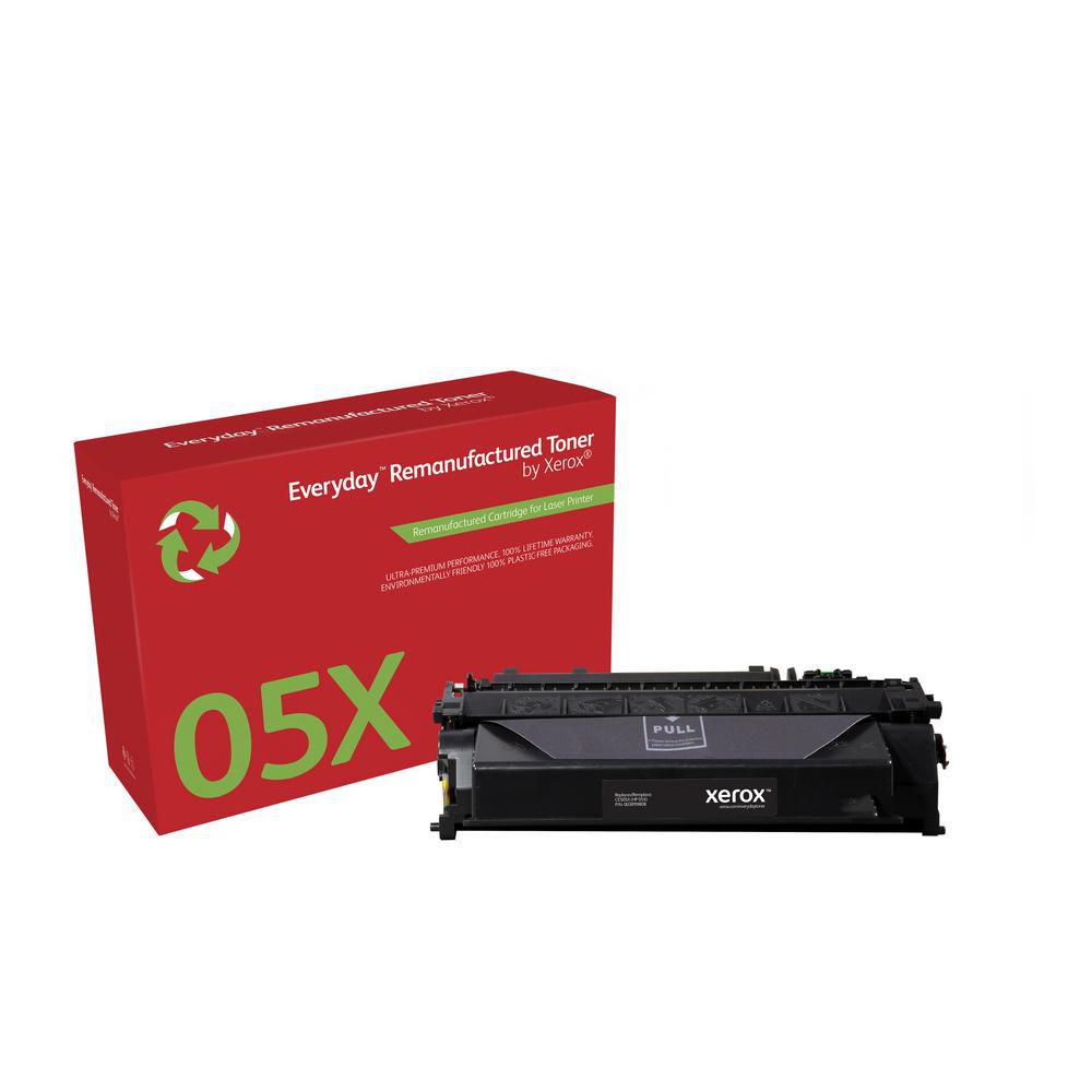 direkte forbandelse Perforering 003R99808, Xerox Black toner cartridge. Equivalent to HP CE505X. Compatible  with HP LaserJet P2055 | EET