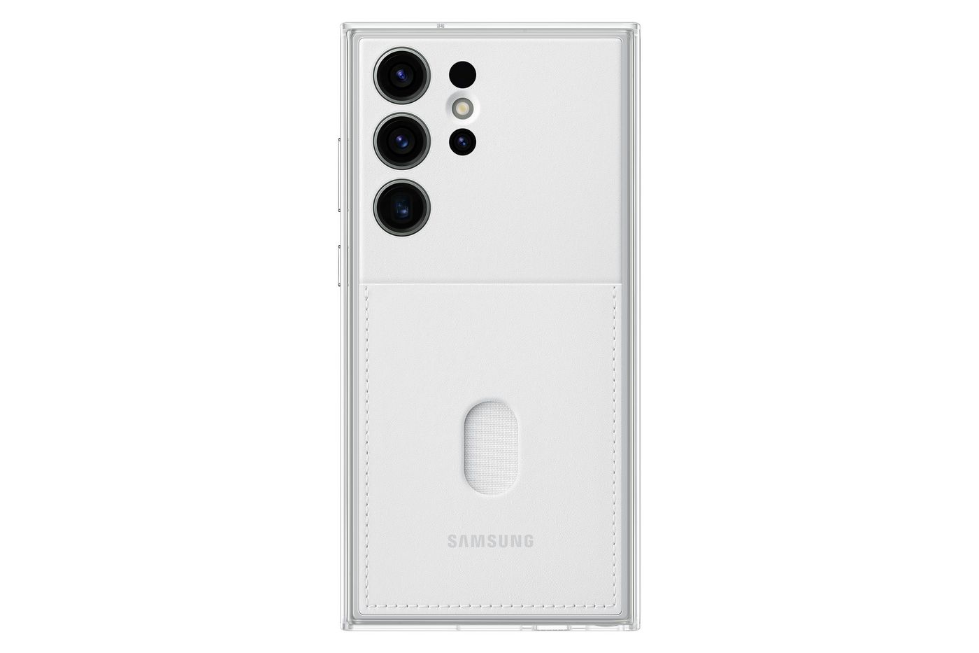 Frame Cover - White - For Samsung Galaxy S23 Ultra