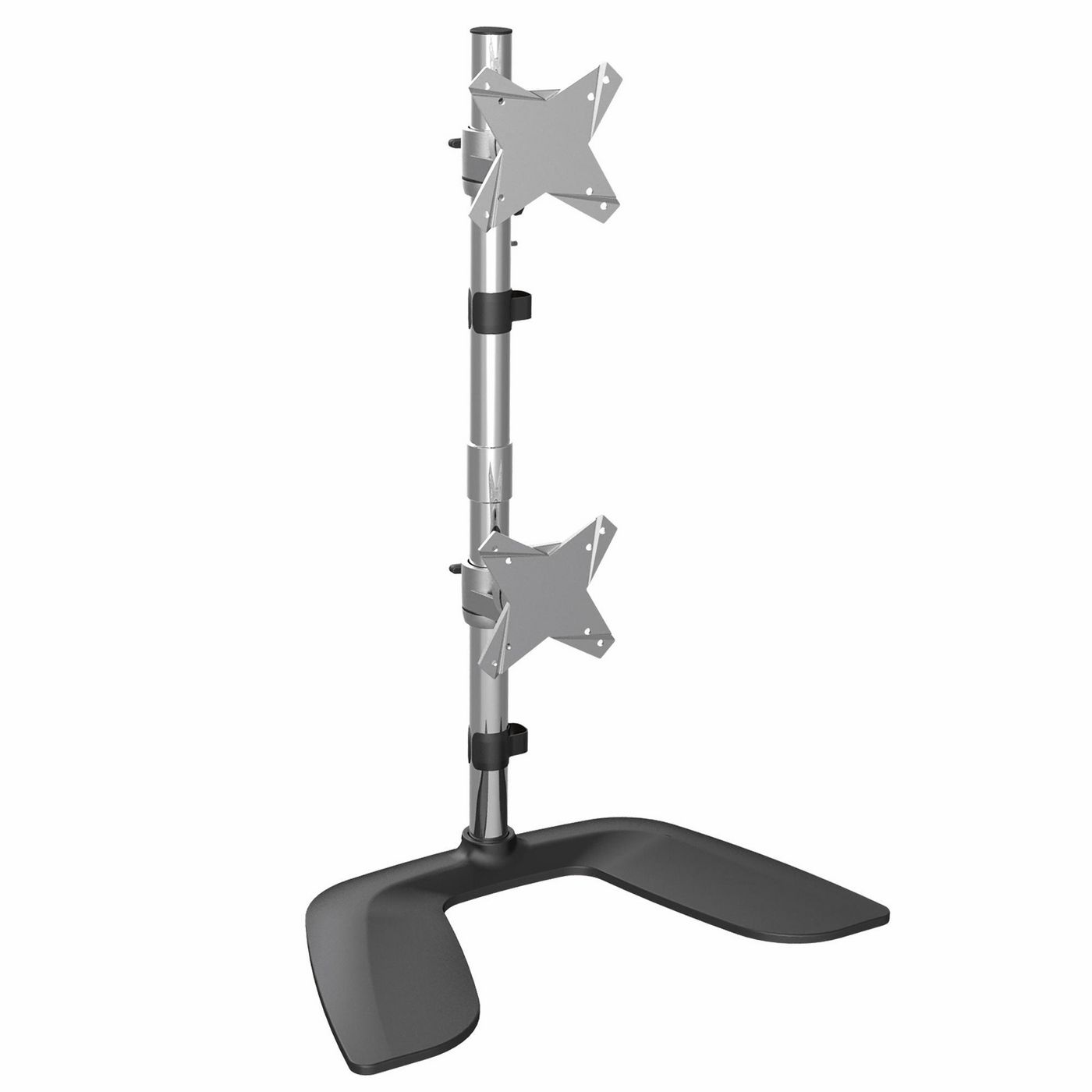 STARTECH.COM Vertikale duale Monitorhalterung - Für bis zu 68,58cm 27Zoll Monitore Aluminium Höhenve