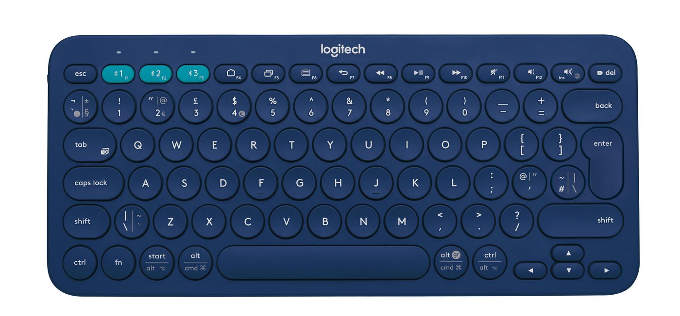 LOGITECH Multi-Device K380 - Tastatur - Bluetooth - UK Englisch - Blau