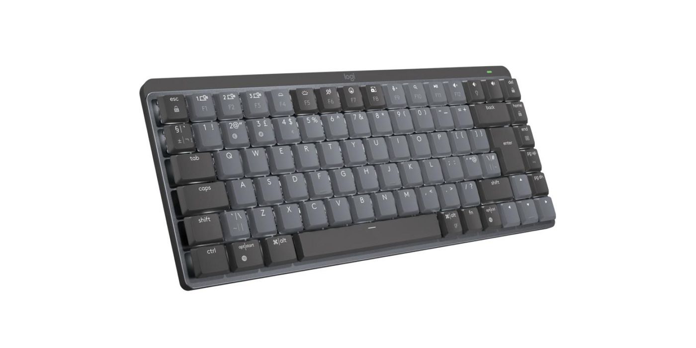 Logitech MX Mini Mechanical tastiera RF Wireless QWERTY Inglese UK Grafite, Grigio (MX MECH. MINI WRLS ILLUM. KEYB - - GRAPHITE