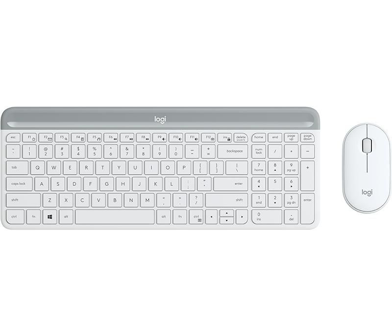 LOGITECH LOGI Slim Wireless Keyboard and Mouse Combo MK470 OFFWHITE (FR)