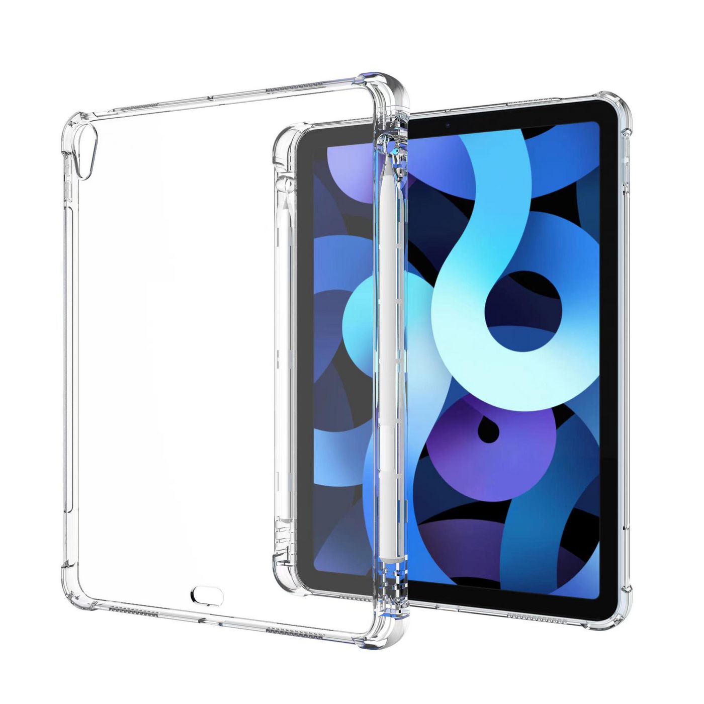 Memphis Shockproof Backcover For iPad Air 5/5 10.9. Clear
