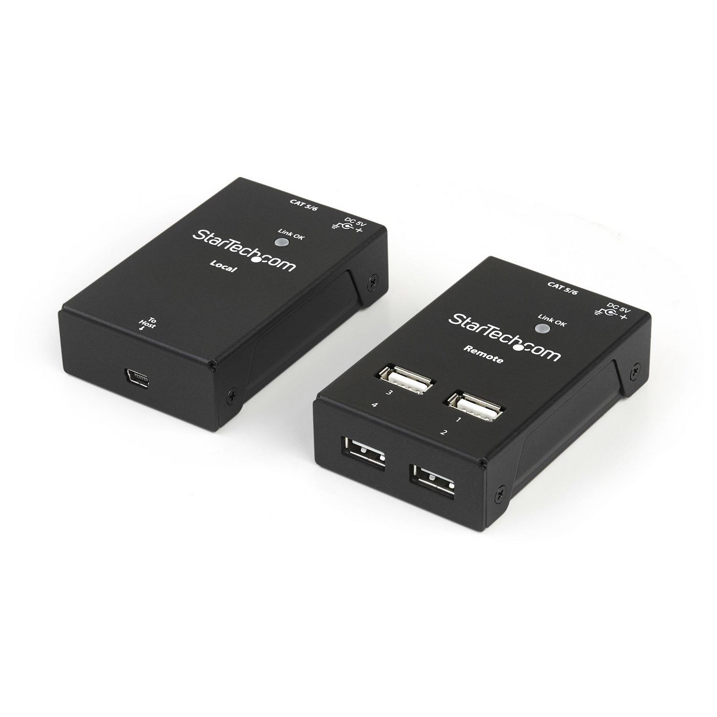STARTECH.COM 4-Port USB 2.0-Over-Cat5-or-Cat6 Extender - 165ft (50m)