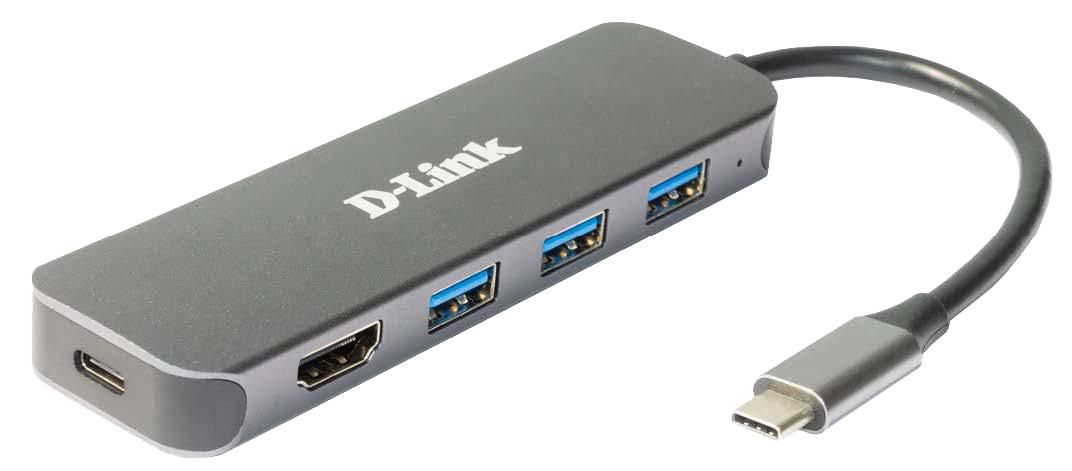 D-Link DUB-2333 W127207503 5-in-1 USB-C Hub with 