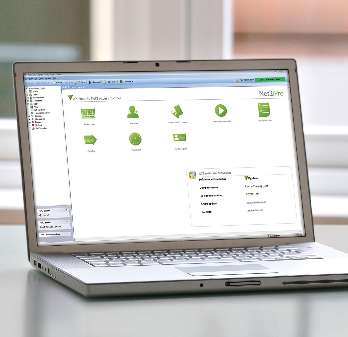 Net2 software - Pro
