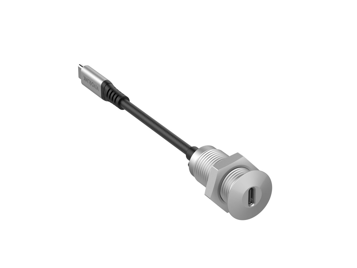 EET Vivolink USB-C Desk socket grey with (PROUSBCMF0.3SOCKET)