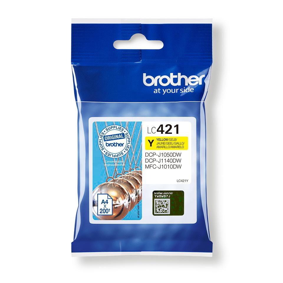 Brother LC421Y W128251970 Lc-421Y Ink Cartridge 1 PcS 