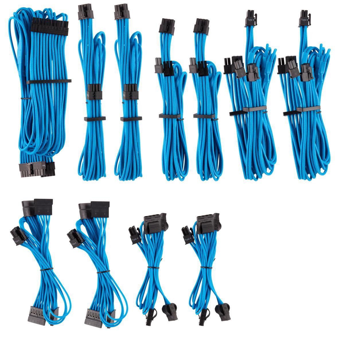 Corsair CP-8920225 W128252187 Sata Cable 0.3 M Blue 