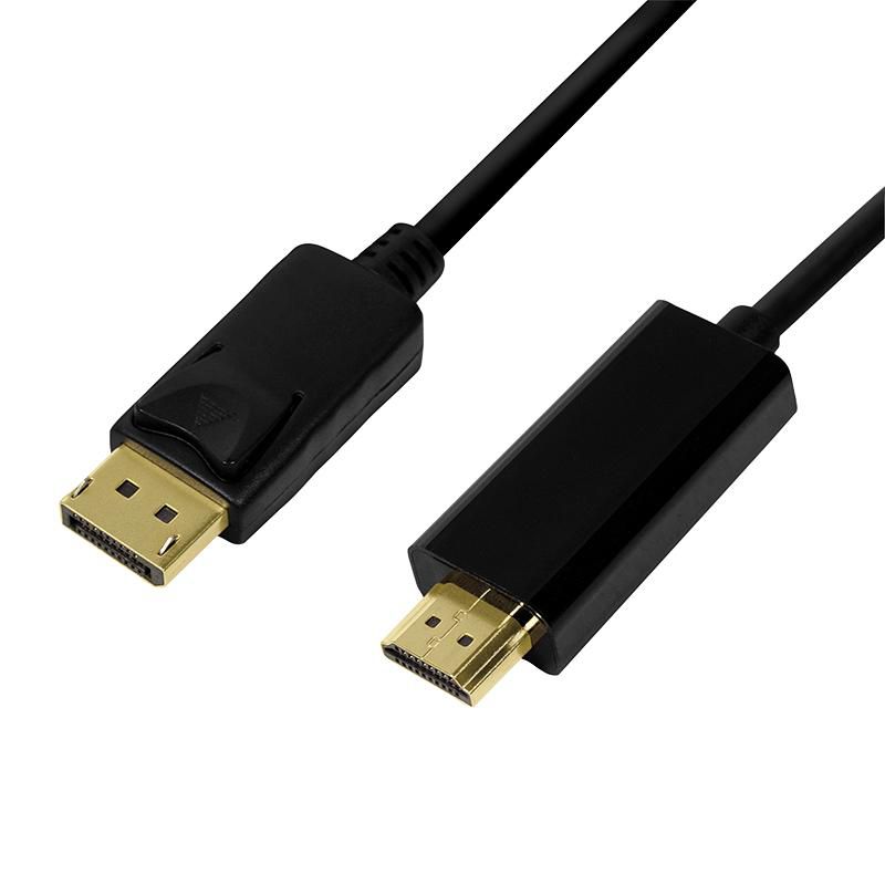 LOGILINK DisplayPort-Kabel DP 1.2 zu HDMI 1.4 5m black