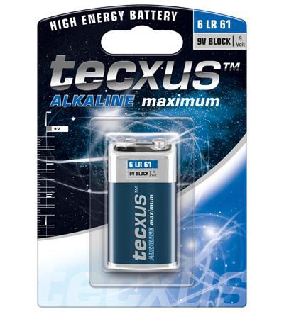 Tecxus 6Lr61 1-Bl Single-Use Battery 9V Alkaline