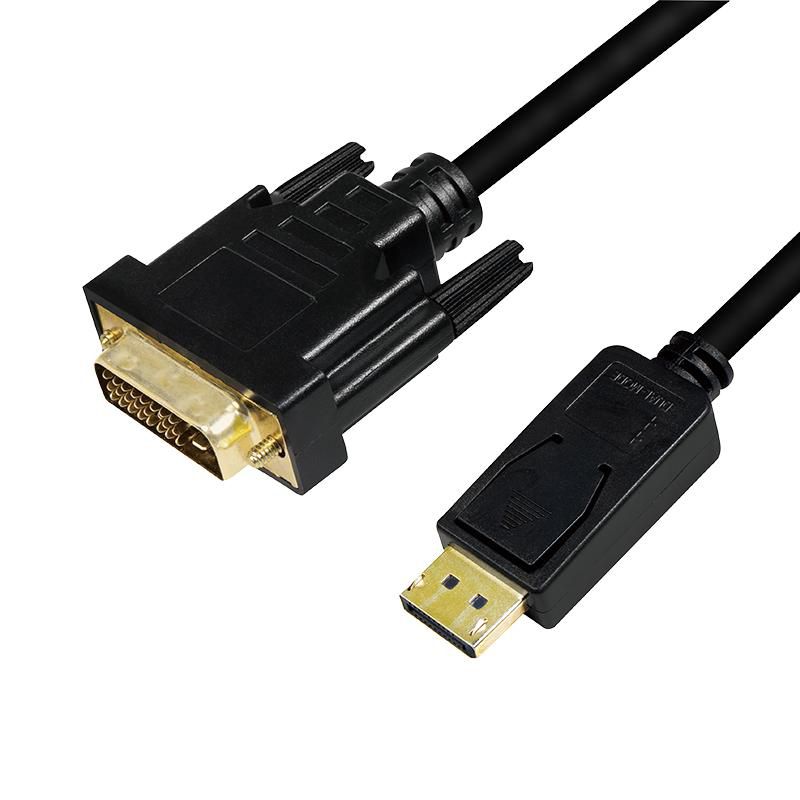 LOGILINK DisplayPort-Kabel DP 1.2 zu DVI 1.2 5,0m schwarz