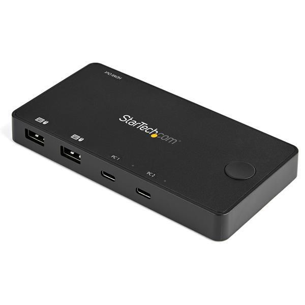 STARTECH.COM 2-Port USB-C KVM Switch - 4K 60Hz HDMI - Kompakter UHD Desktop KVM Switch mit USB-Typ-C