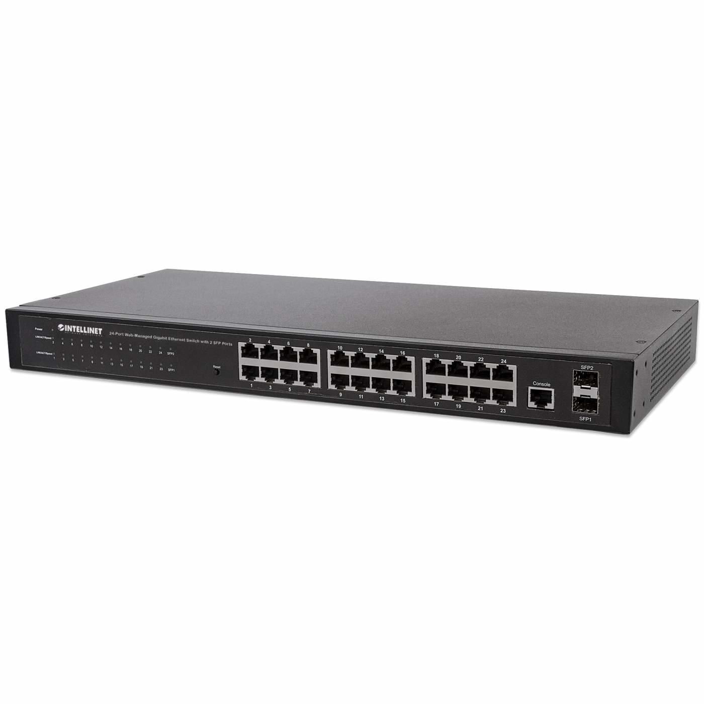 Intellinet 560917 W128253525 24-Port Network Switch, 