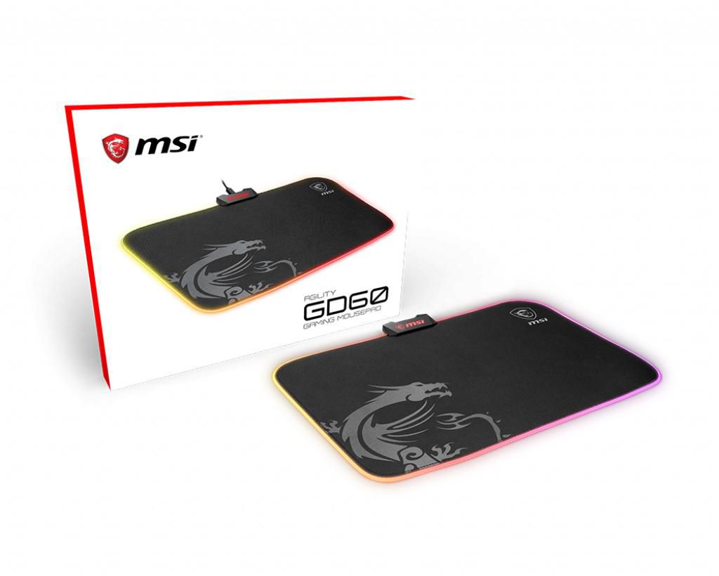 MSI AGILITY GD60 W128264487 Rgb Pro Gaming Mousepad 