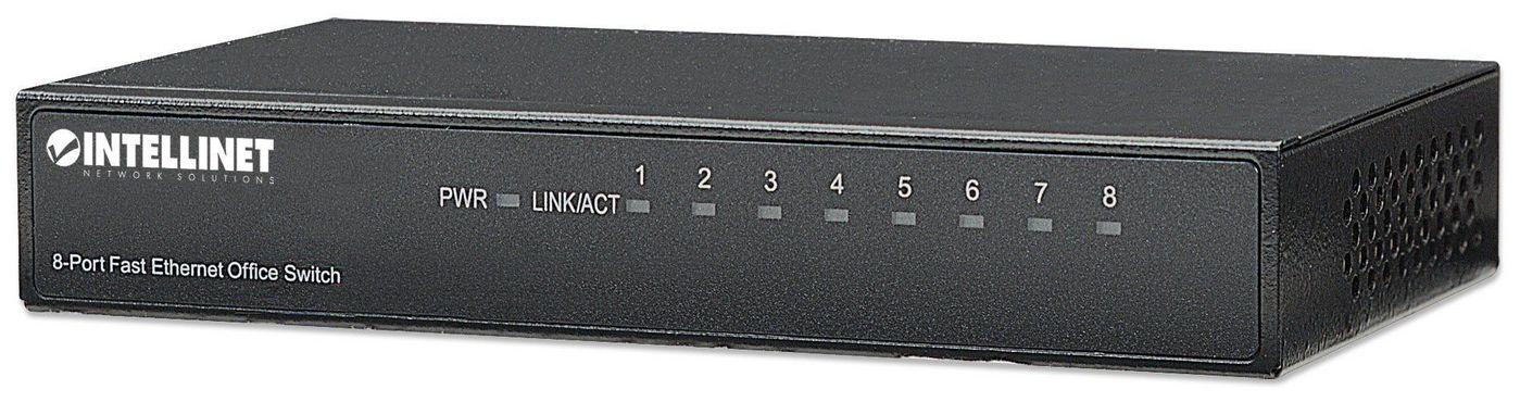 INTELLINET Net Switch 10/100 8P Metal Case