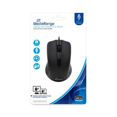 MediaRange MROS210 W128254326 Mouse Right-Hand Usb Type-A 