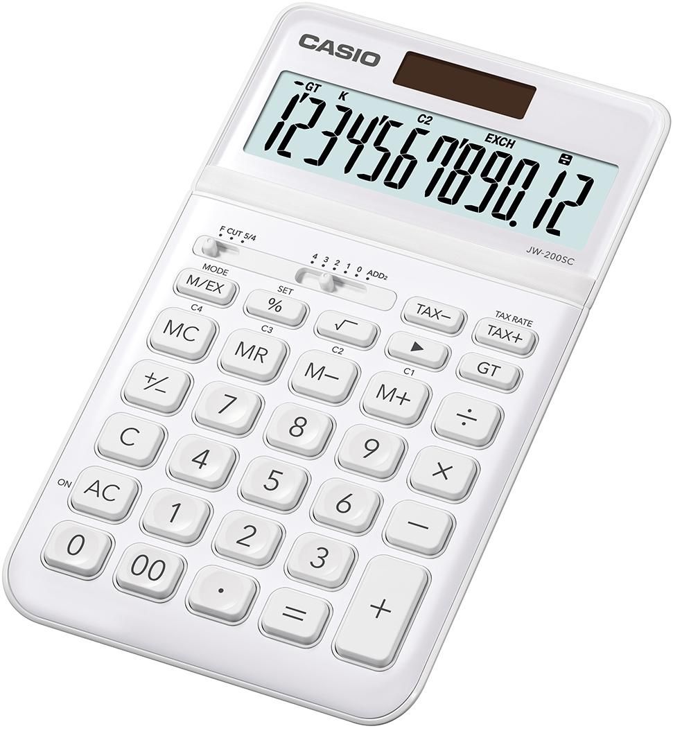Casio JW-200SC-WE W128263165 Jw-200Sc Calculator Desktop 