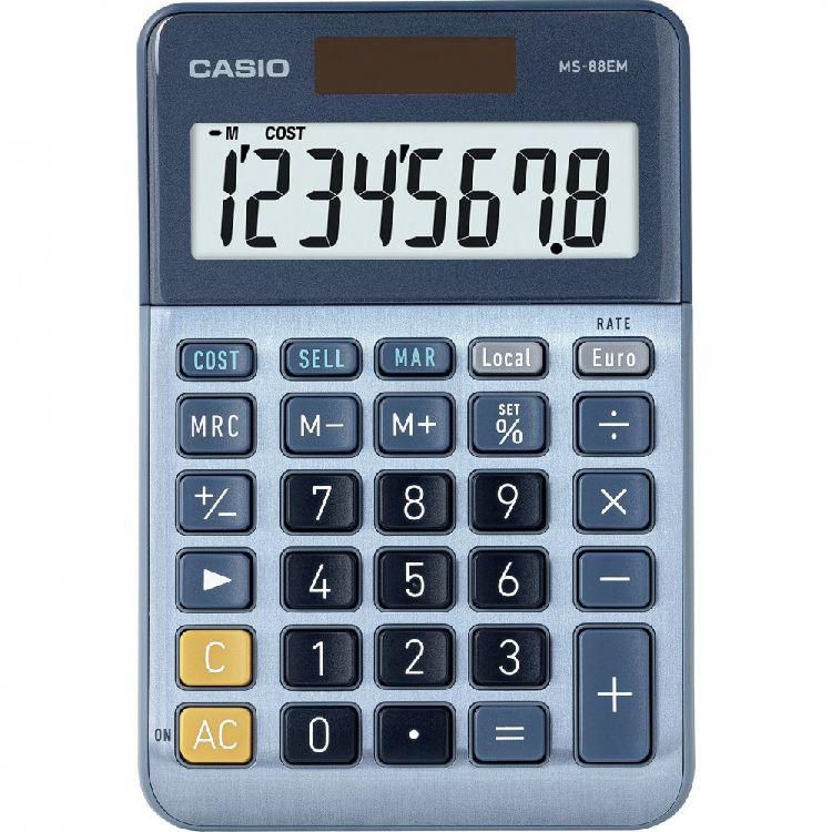 Casio MS-88EM W128263315 Calculator Desktop Display 