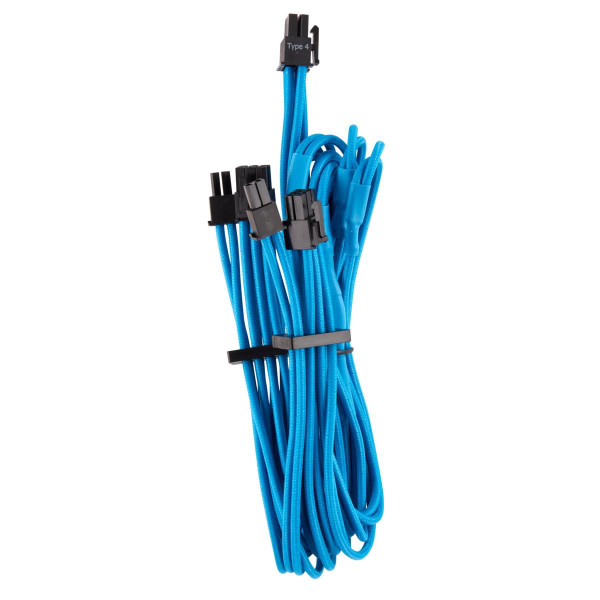 CORSAIR Split PCIe Cable Dual Connector blau