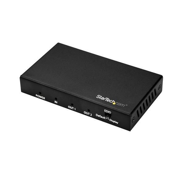 STARTECH.COM HDMI Splitter - 2-Port - 4K 60Hz - HDMI Splitter 1 In 2 Out - 2 Way HDMI Splitter - HDM