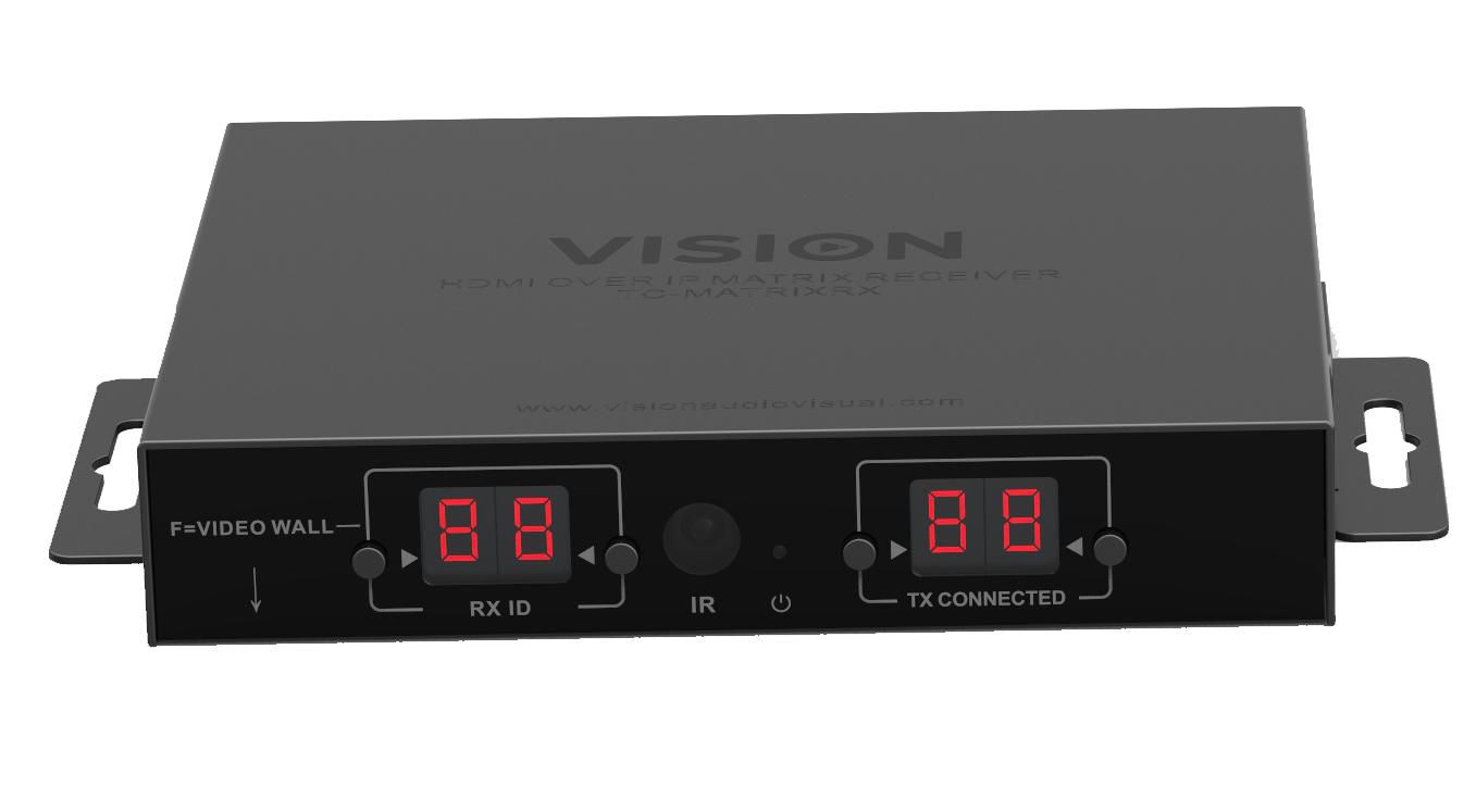 Vision TC-MATRIXRX W128256264 Av Extender Av Receiver Black 