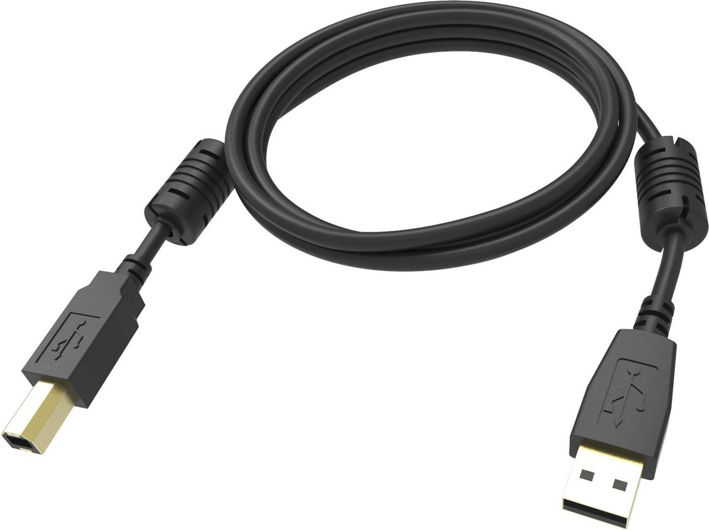 VISION Professional installationstaugliches USB 2.0-Kabel  30 JAHRE GARANTIE  Vergoldete Anschlüsse