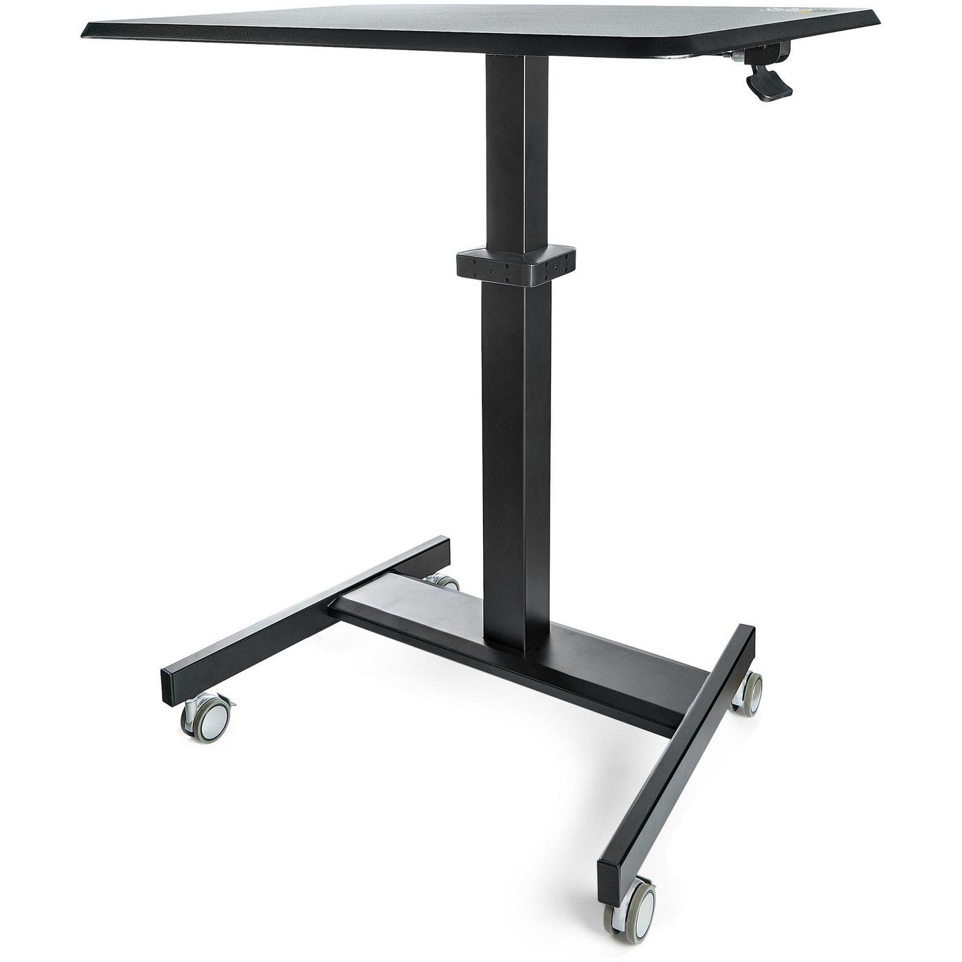 STARTECH.COM Höhenverstellbarer Schreibtisch - Sit Stand Workstation -Ergonomischer Stehpult mit Rol