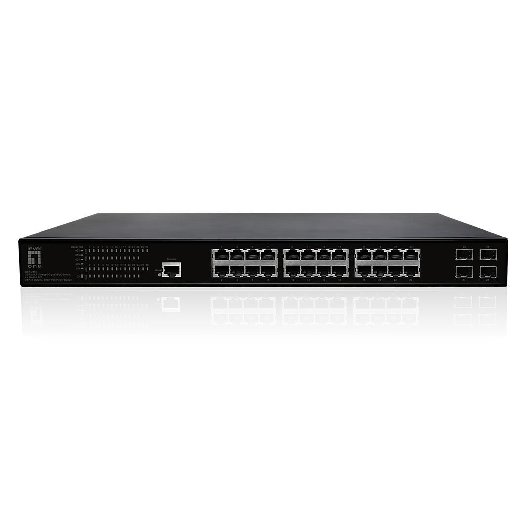LevelOne GEP-2861 W128273628 Network Switch Managed L2 