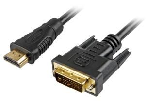 SHA HDMI -> DVI-D (24+1) bk 2,0m