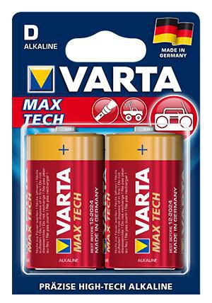VARTA Mono (D)-Batterie Alkali-Mangan Varta Max Tech LR20 1.5 V 2 St.