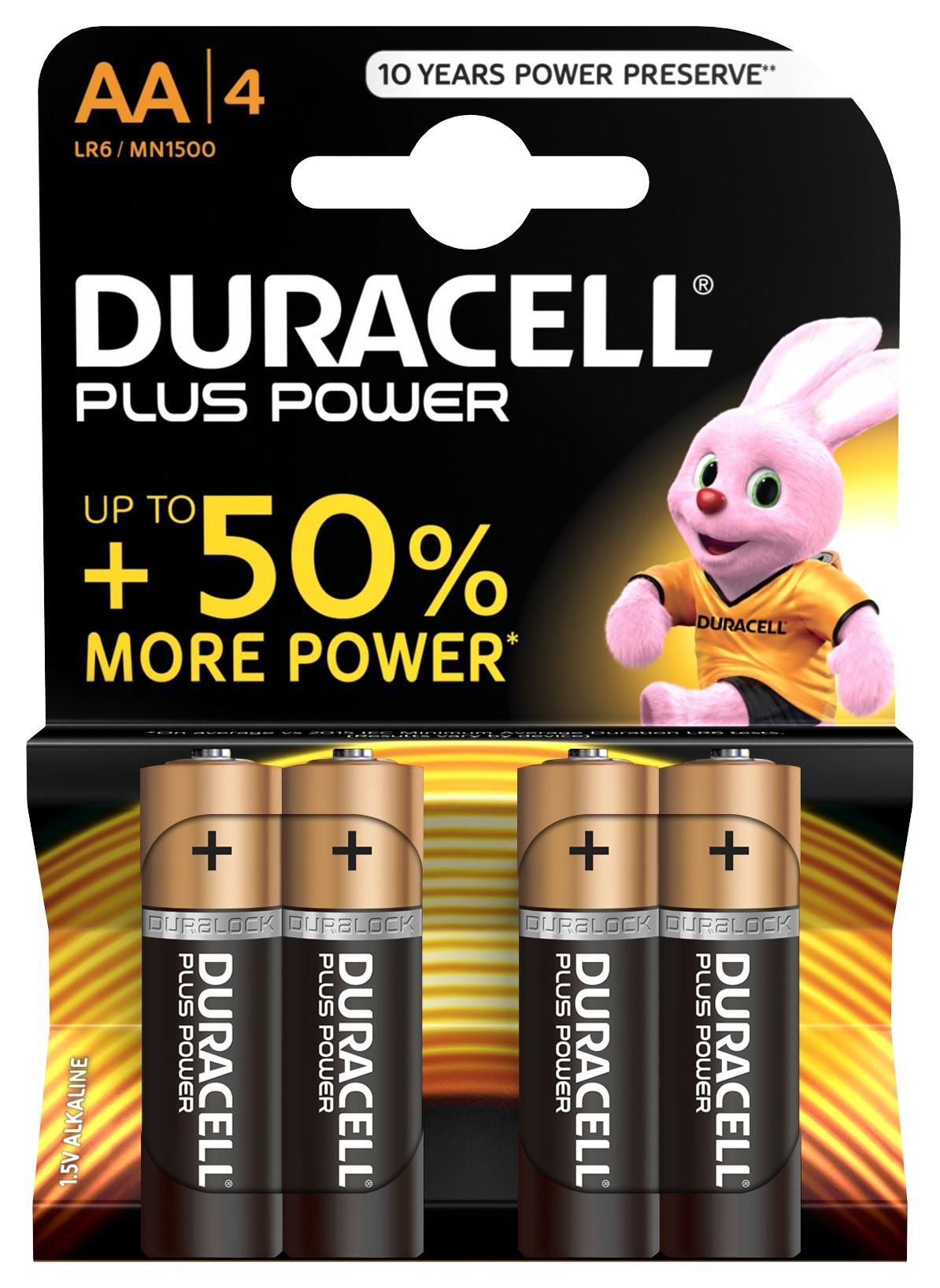 Duracell 5000394017641 W128271837 Plus Power Single-Use Battery 