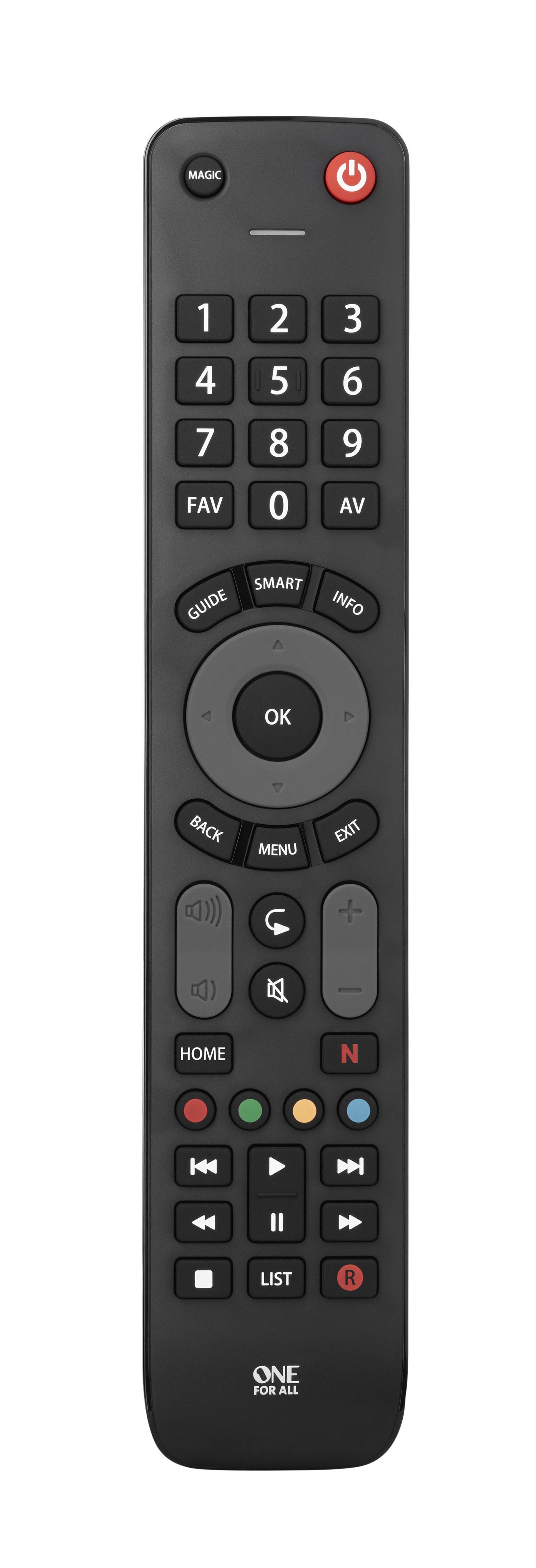 One-For-All URC 7115 W128564900 Advanced Evolve Tv Remote 