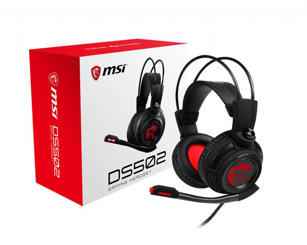 MSI DS502 GAMING HEADSET W128783003 Ds502 7.1 Virtual Surround 