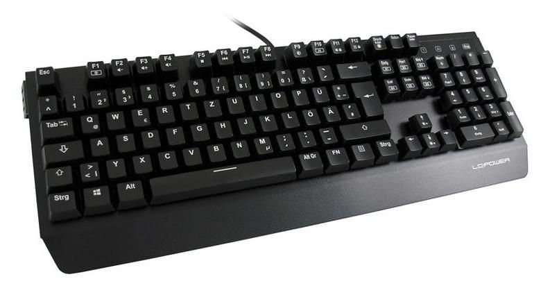 LC-POWER Mechanische Gaming Tastatur, LC-Power LC-KEY-MECH-1, USB, schwarz